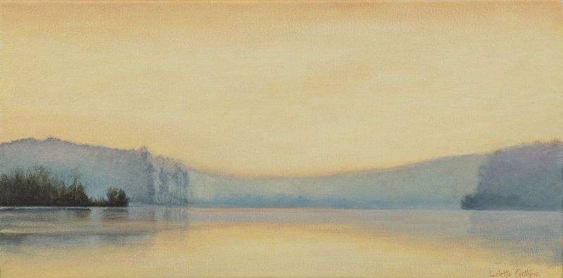 Yellow Sky Over University Lake